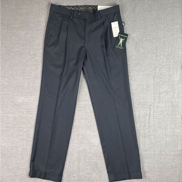 Lauren Ralph Lauren NWT Navy Classic Fit Ultra Flex Dress Pants Size 32x30